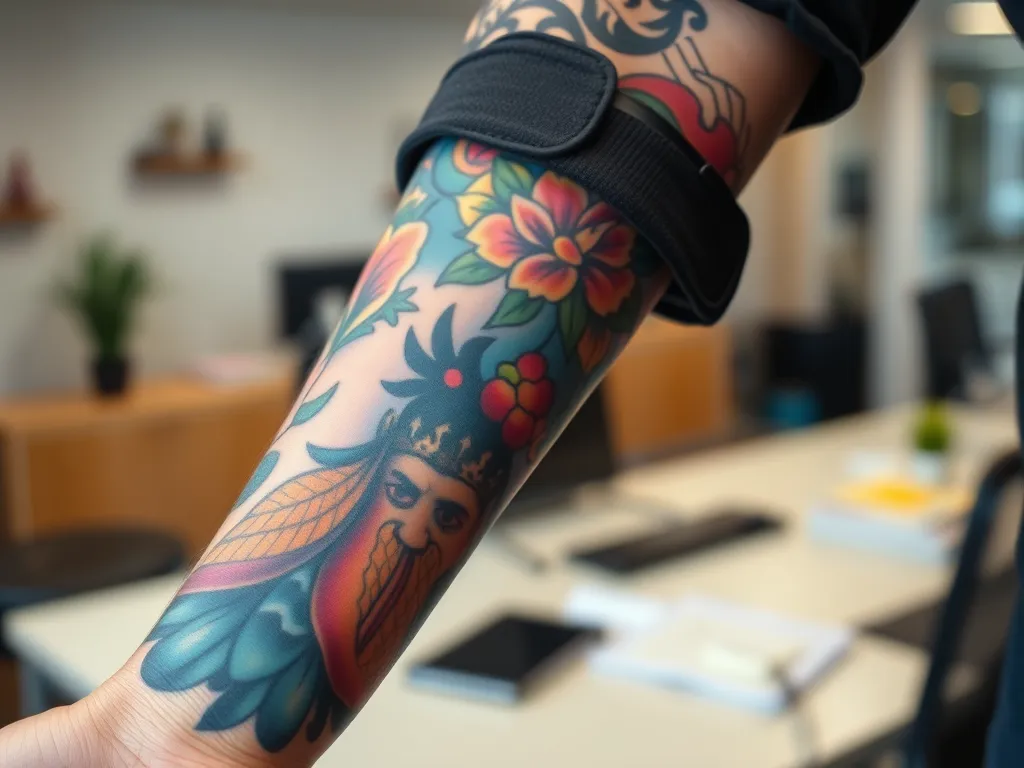 Jak zabezpieczyć tatuaż do pracy?